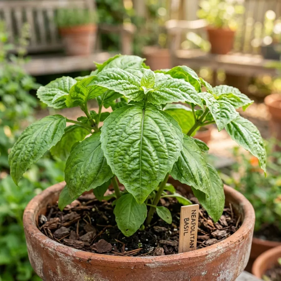 Cultivo y cuidados botánicos de Albahaca Napoletana